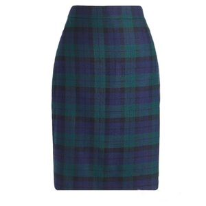 J. Crew Plaid Tartan Pencil Skirt